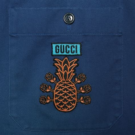 gucci pineapple shorts|gucci shorts colorful.